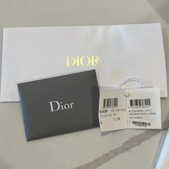 Dior Book Tote L 03C Noir/Beige - Picture 8 of 10